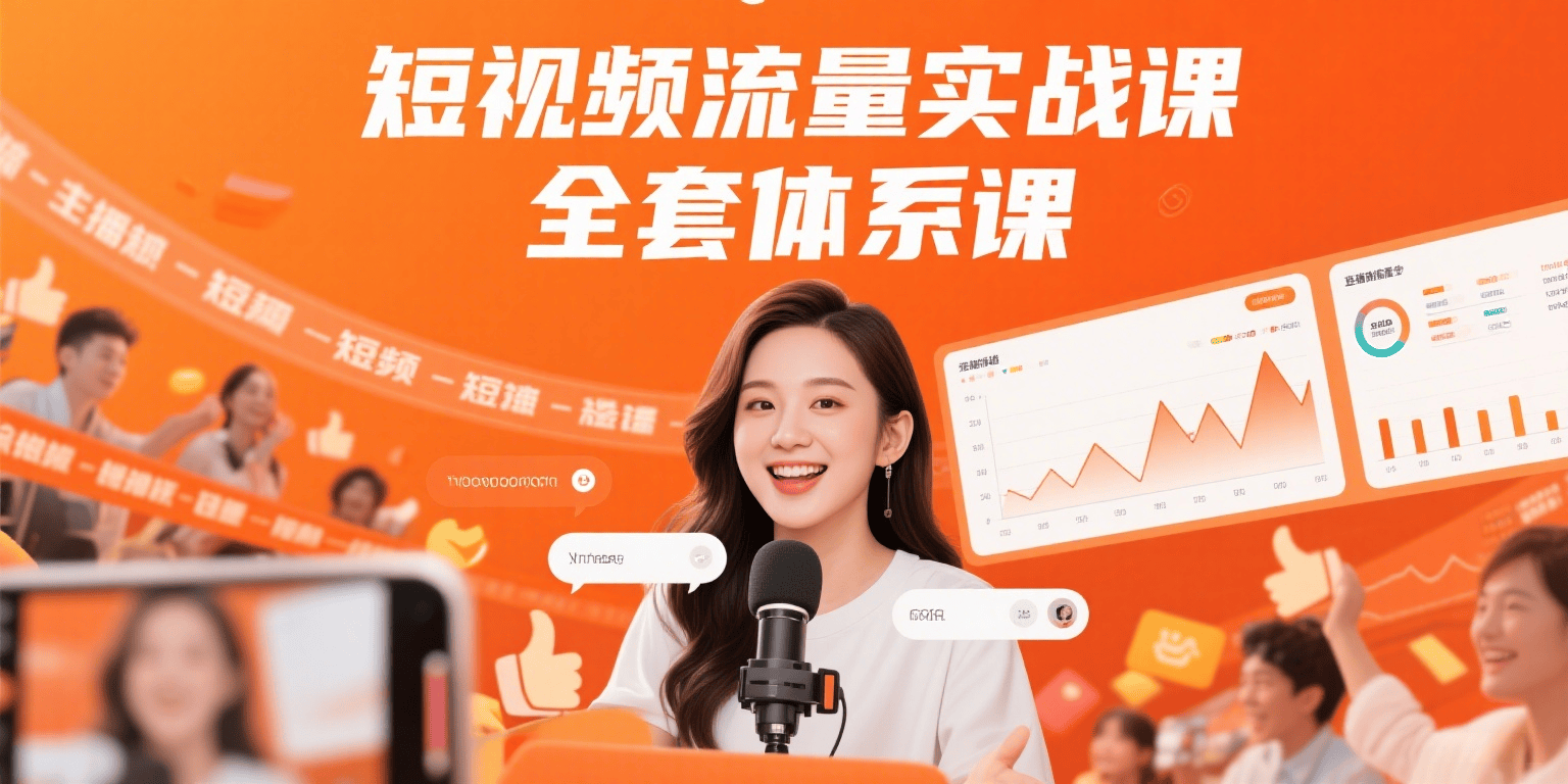 短视频流量实战课，从平台选择到内容变现，爆款公式与投放技巧