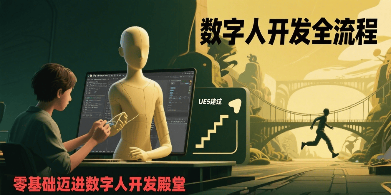 数字人开发全流程：Maya建模到UE5整合，零基础掌握虚拟人核心技术