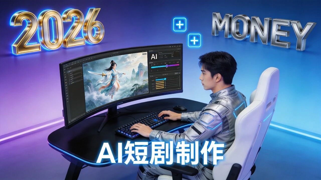 2026年最值得做的AI赚钱项目：AI短剧制作，普通人也能月入3万+