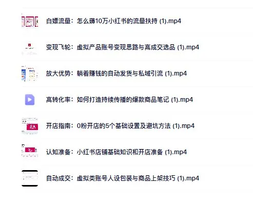 小红书虚拟店铺私教课，SEO搜索流量+AI自动化创作